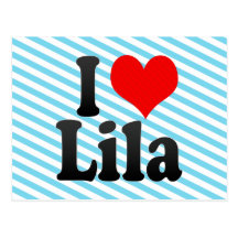 I love Lila Postcard