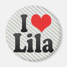 I Love Lila Refrigerator Magnets