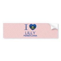 I Love Lilly, PA Bumper Sticker