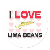 I Love Lima Beans stickers