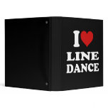 I Love Line Dance Vinyl Binder