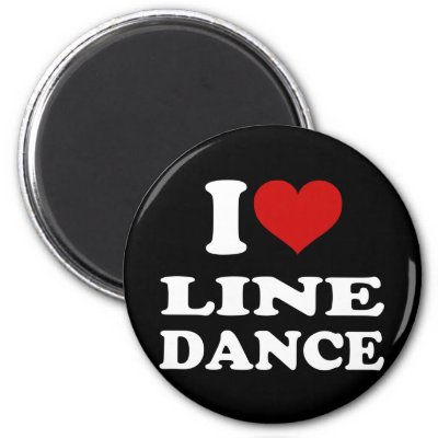 I Love Line Dance Magnets