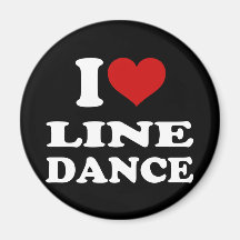 I Love Line Dance Magnets