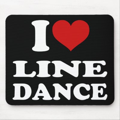 I Love Line Dance mousepads