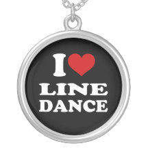 I Love Line Dance Pendant