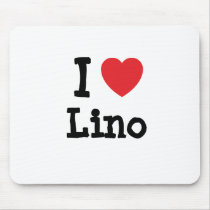 I love Lino heart custom personalized mousepads by funnycustomtshirts I love Lino heart custom personalized mousepads