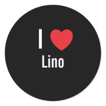 I love Lino stickers by funnycustomtshirts I love Lino stickers