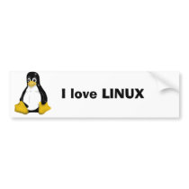 I love LINUX bumper stickers