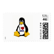 I Love Linux postage