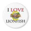 I Love Lionfish magnets