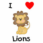 I Love Lions (4) Cut Outs