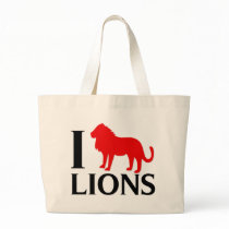 I Love Lions Tote Bags
