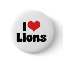 I Love Lions buttons by MyLoveStore I Love Lions buttons