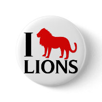 I Love Lions Pin