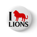 I Love Lions buttons