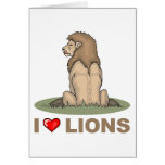 I Love Lions Card