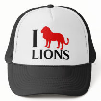 I Love Lions Mesh Hat