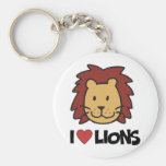 I Love lions Key Chain