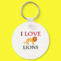 I Love Lions keychains