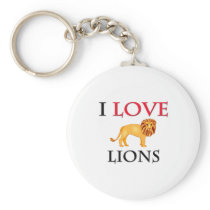 I Love Lions Keychains