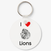 I love lions Keychain by towalj I love lions Keychain