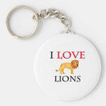 I Love Lions Keychains