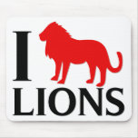 I Love Lions mousepads