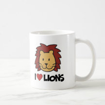 I Love lions Mug