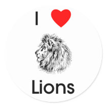 I love lions Sticker by towalj I love lions Sticker