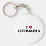 I Love Lithuania Key Chain