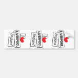 I Love Liverpool England Bumper Sticker