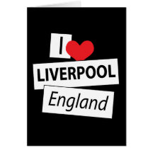I Love Liverpool England Card