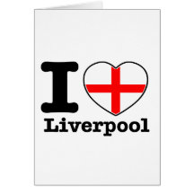 I love Liverpool Greeting Cards