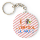 I Love Liverpool, IL Keychain