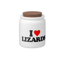 I LOVE LIZARDS CANDY DISHES