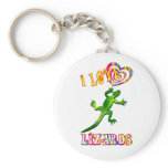 I LOVE LIZARDS keychains