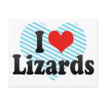 I Love Lizards Postcard