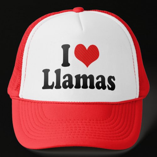 I Love Llamas Mesh Hats