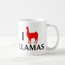 I Love Llamas Mug