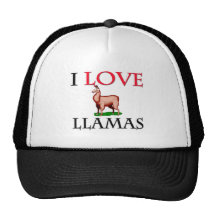 I Love Llamas Trucker Hat