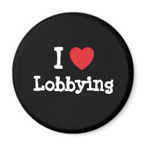 I love Lobbying heart custom personalized magnets