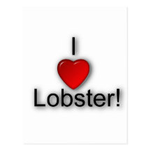 I love Lobster! Post Card