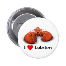 I love Lobsters Button