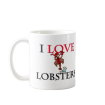 I Love Lobsters mugs by tshirtshirts I Love Lobsters mugs