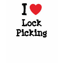 I love Lock Picking heart custom personalized t-shirts