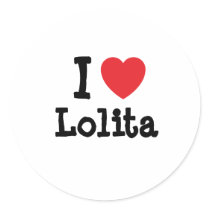I love Lolita heart T-Shirt stickers