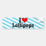 I Love Lollipops Bumper Stickers