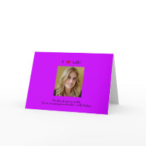 I Love Lolly  Greeting Card W/Motivational Quote