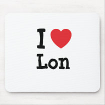 I love Lon heart custom personalized mousepads by funnycustomtshirts I love Lon heart custom personalized mousepads