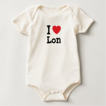 I love Lon heart custom personalized t-shirts